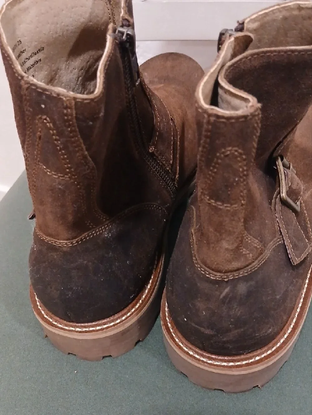 Banana Republic Brown Suede Chukka Zip Boots